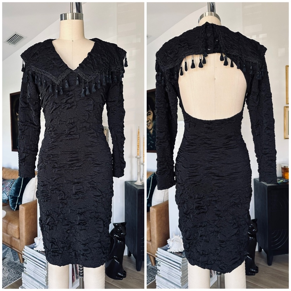 Vintage 80’s Nuance Textured Body Hugging Dress